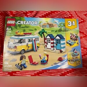 LEGO Creator Beach Camper Van Playset - Yellow and Blue